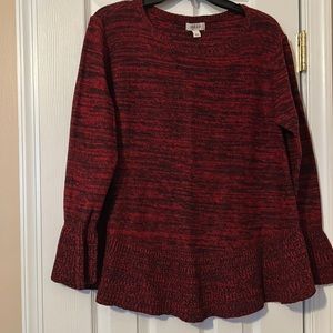 Black and red sweater